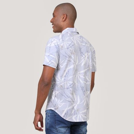 CAMISA MC ESTAMPA DIGITAL FOLHAGEM