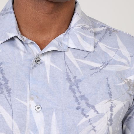 CAMISA MC ESTAMPA DIGITAL FOLHAGEM