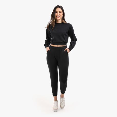 JOGGER MOLETOM NERVURA 6302418 PRETO G