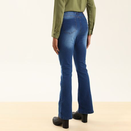 CALCA FLARE LAV MEDIA C/ PUIDO 3915DG JEANS 40