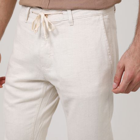 CALCA LINHO SKINNY 502662 OFF WHITE 46