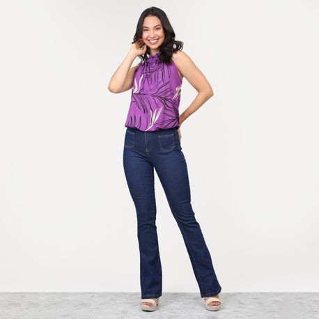 CALCA F JEANS BOOT CUT COM ELAST 271035 JEANS 36