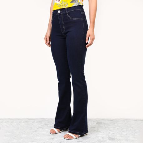 BOOT CUT ELAST JEANS AMACIADO 272869 JEANS ESCURO 38