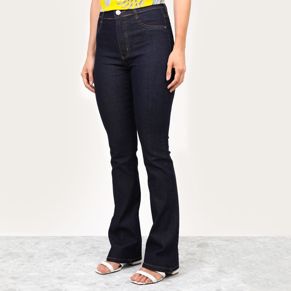 BOOT CUT COM ELAST JEANS AMACIADO 267311 JEANS ESCURO 36