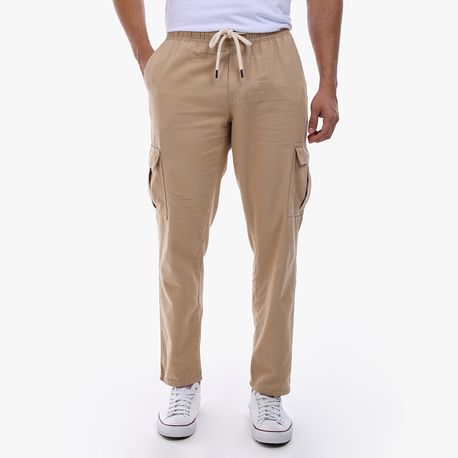 CALCA ELASTICO CARGO RETA 752 BEGE M