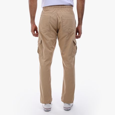 CALCA ELASTICO CARGO RETA 752 BEGE M