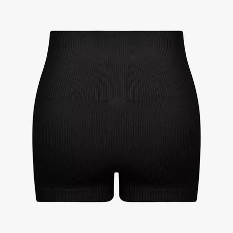 SHORT CINTURA ALTA CANELADO C04093 PRETO P