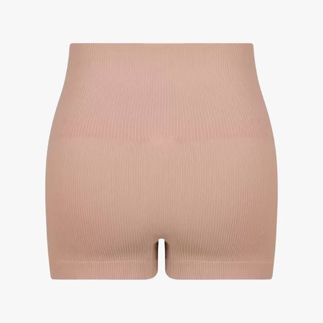 SHORT CINTURA ALTA CANELADO C04093 MACADAMIA P
