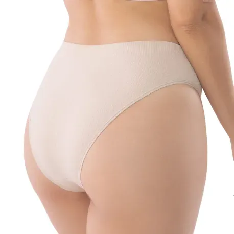 KIT C/ 2 CALCINHA S/ COSTURA 5195 BRANCO/AREIA P