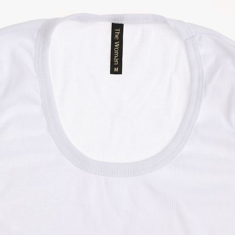 BLUSA MC GOLA REDONDA RIB BASICA 488 BRANCO G