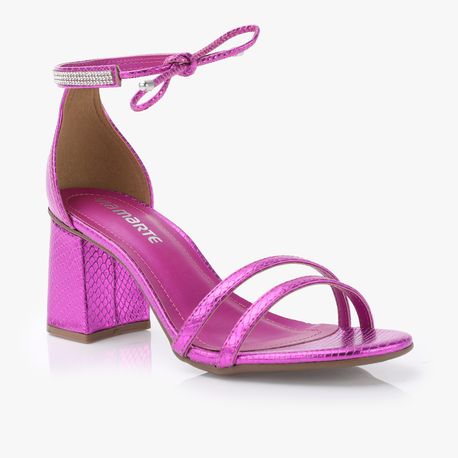 SANDALIA SALTO METALIZADO 2213305 FUCSIA 35