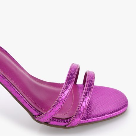 SANDALIA SALTO METALIZADO 2213305 FUCSIA 35
