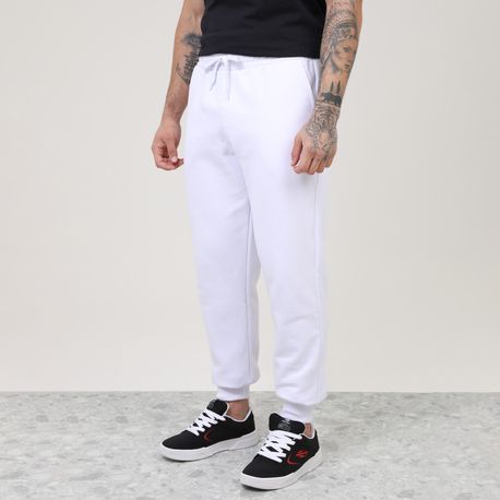 CALCA MOLETOM  COS C/ ELASTICO  C/ PUNHO DG-24911 BRANCO P