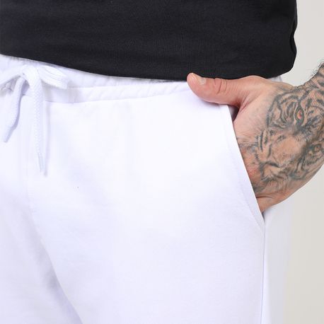 CALCA MOLETOM  COS C/ ELASTICO  C/ PUNHO DG-24911 BRANCO P
