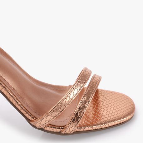 SANDALIA SALTO METALIZADO 2213305 ROUGE 39