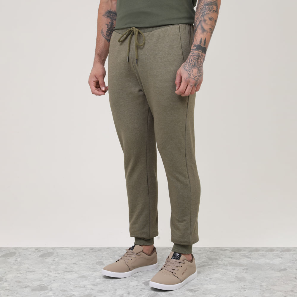 CALCA DE MOLETOM C/ PUNHO D00419 MILITAR G