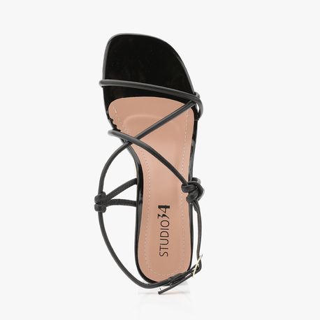 SANDALIA SALTO TIRAS FINA 5885082 NP PRETO 36