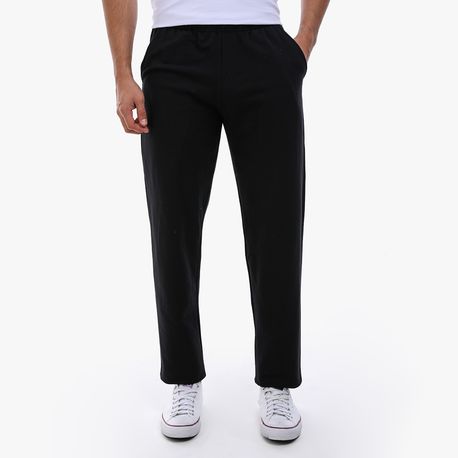 CALCA MOLETOM BARRA RETA E BOLSO NAS COSTAS 00826 PRETO G