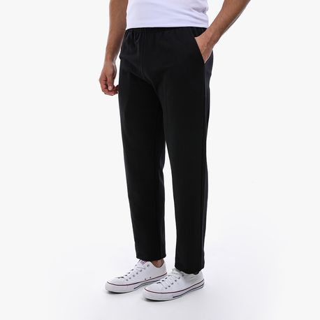 CALCA MOLETOM BARRA RETA E BOLSO NAS COSTAS 00826 PRETO G