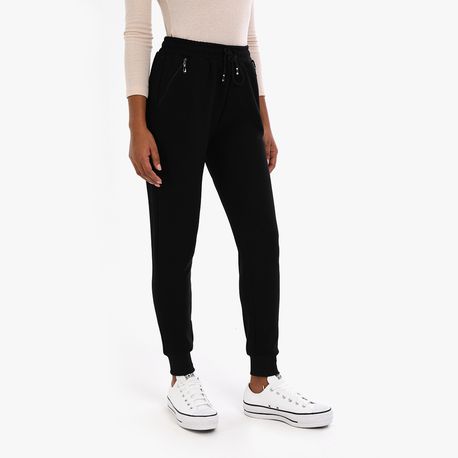JOGGER MOLETOM BASICA BOLSO 32263 PRETO G
