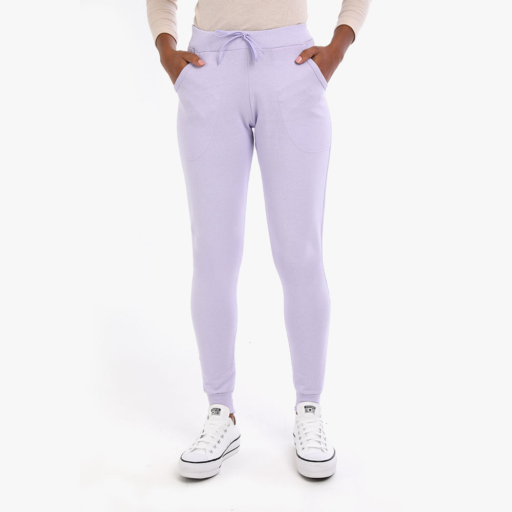 JOGGER MOLETOM BASICA BOLSO 32263 LILAS G