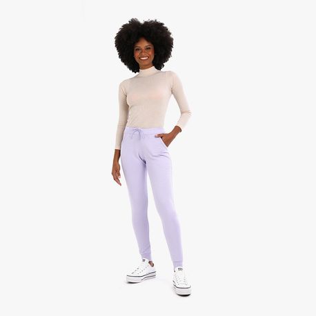 JOGGER MOLETOM BASICA BOLSO 32263 LILAS G