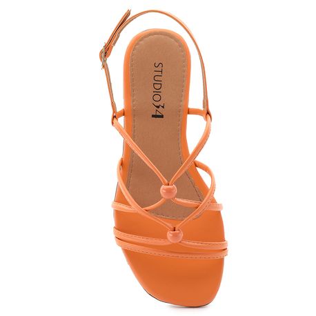 RASTEIRA SANDALIA BOLINHAS 1400470 LARANJA 37
