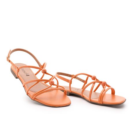 RASTEIRA SANDALIA BOLINHAS 1400470 LARANJA 37