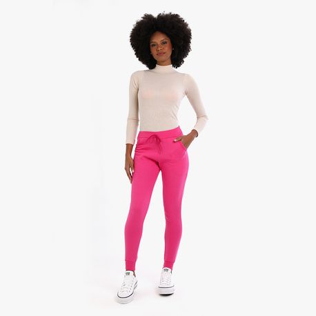 JOGGER MOLETOM BASICA BOLSO 32263 PINK P