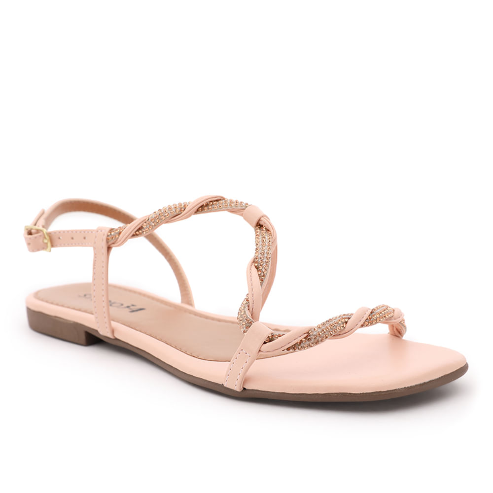 RASTEIRA SANDALIA TORCAO/ STRASS 1400475 ROSA 38