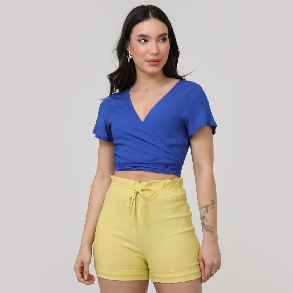 BLUSA TRANSPASSADA AMARRACAO VISC 2024519b AZUL P