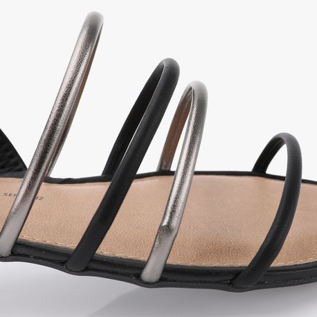 RASTEIRA SANDALIA MULTI TIRAS Y0571 PRETO 39