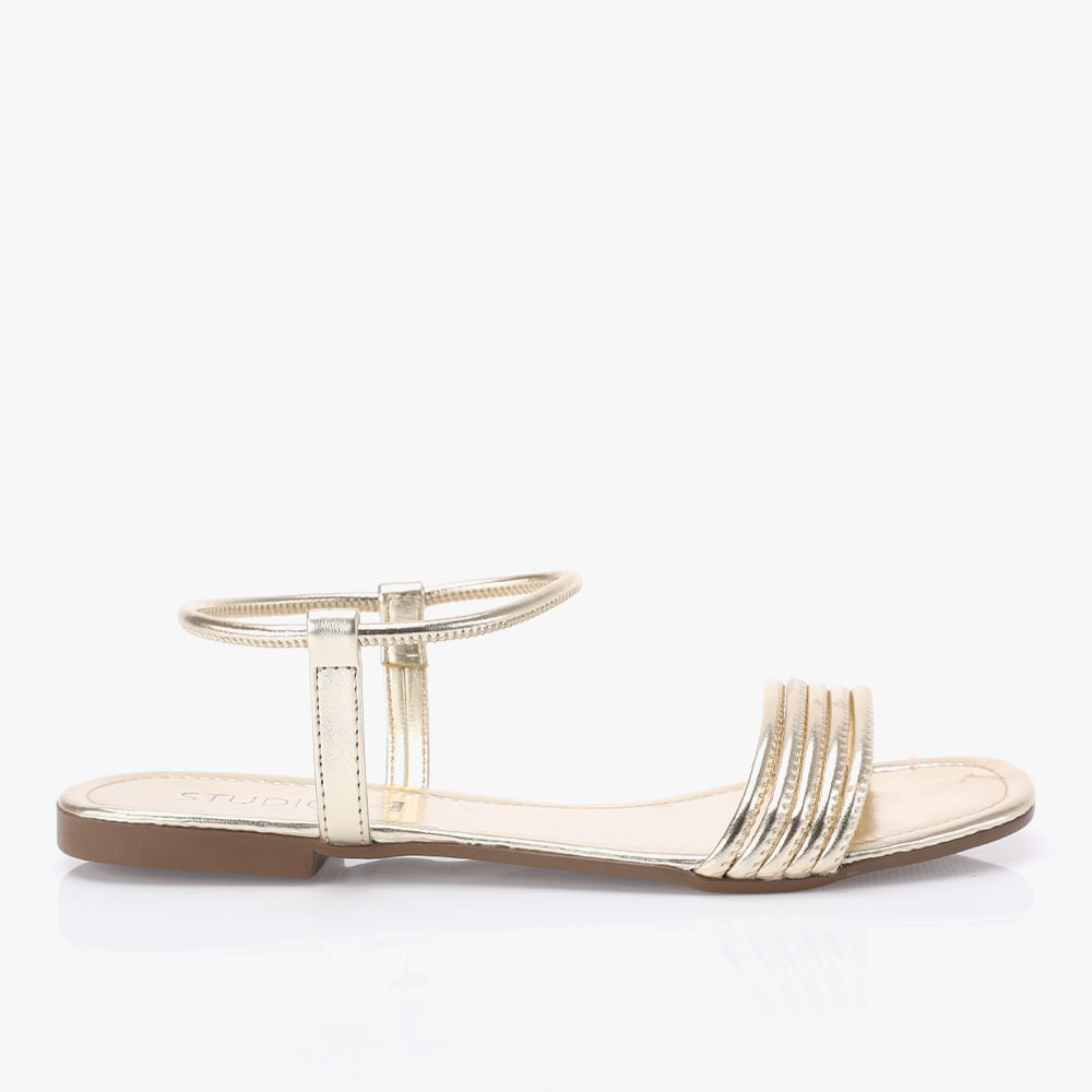 RASTEIRA SANDALIA  CALCE FACIL 10072 OURO LIGHT 38