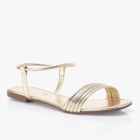 RASTEIRA SANDALIA  CALCE FACIL 10072 OURO LIGHT 38