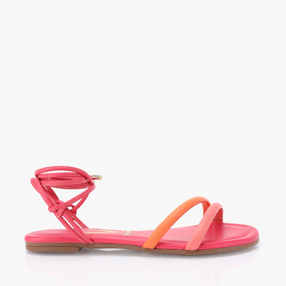 RASTEIRA SANDALIA AMARRAR 6371345 LARANJA INTENSE/CORAL PINK 39