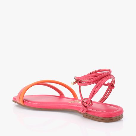 RASTEIRA SANDALIA AMARRAR 6371345 LARANJA INTENSE/CORAL PINK 39