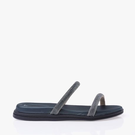 RASTEIRA SANDALIA STRASS 8488105 AZUL MARINHO 35