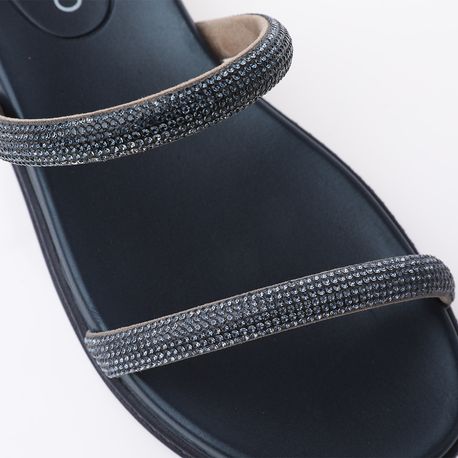 RASTEIRA SANDALIA STRASS 8488105 AZUL MARINHO 35