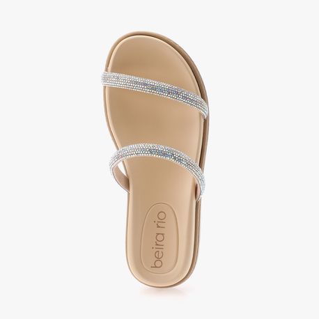RASTEIRA SANDALIA STRASS 8488105 AURORA BOREAL/CREME 35