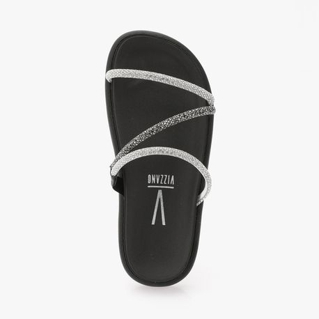 RASTEIRA SANDALIA STRASS 6459118 PTO/STRASS 35