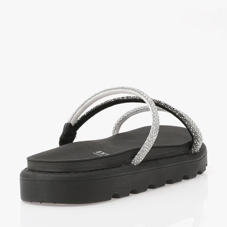 RASTEIRA SANDALIA STRASS 6459118 PTO/STRASS 35