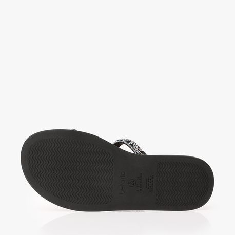 RASTEIRA SANDALIA BRILHO 3 TIRAS 8488108 AURORA BOREAL/PRETO 34