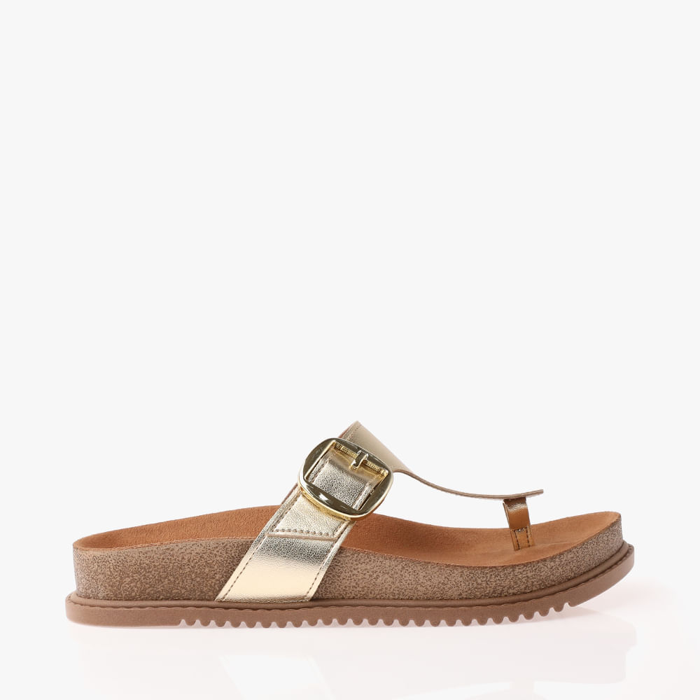RASTEIRA SANDALIA BIRKEN DEDO 8524101 DOURADO MET 34