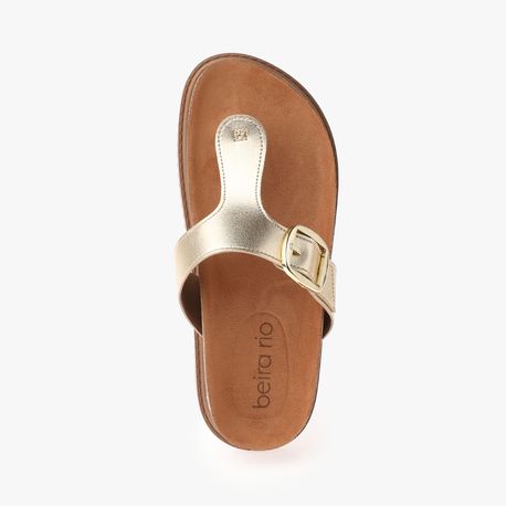 RASTEIRA SANDALIA BIRKEN DEDO 8524101 DOURADO MET 34