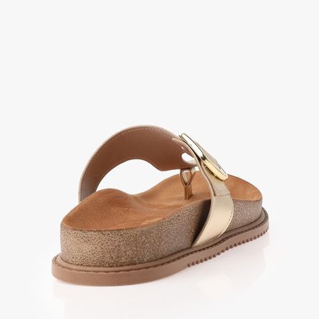 RASTEIRA SANDALIA BIRKEN DEDO 8524101 DOURADO MET 34