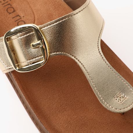 RASTEIRA SANDALIA BIRKEN DEDO 8524101 DOURADO MET 34