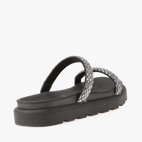 RASTEIRA SANDALIA 2 TIRAS STRASS 6459128 BLACK DIAMOND/PTO 34