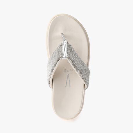 RASTEIRA SANDALIA DEDO STRASS 6507103 BCO OFF/PRATA/CRISTAL 34