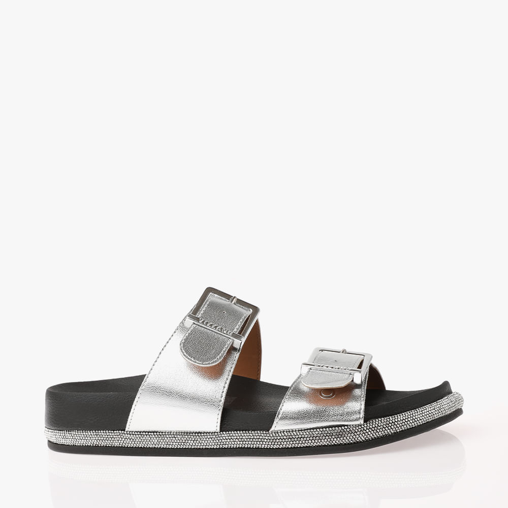 RASTEIRA SANDALIA BIRKEN 6507202 PRATA/PRETO 34