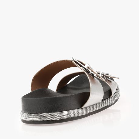 RASTEIRA SANDALIA BIRKEN 6507202 PRATA/PRETO 34